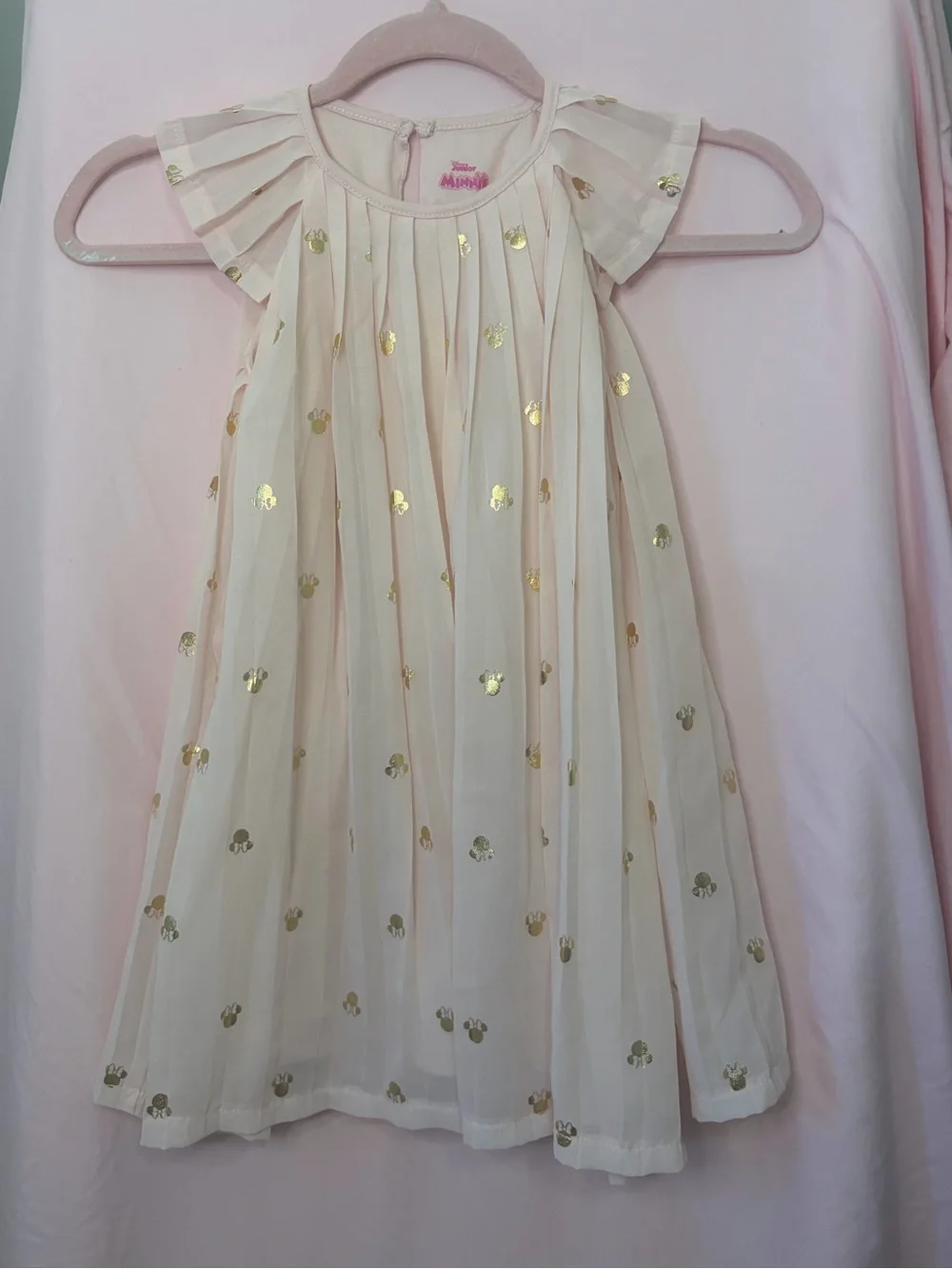 Disney Minnie Mouse Girls Chiffon Pleated Dress size 5T